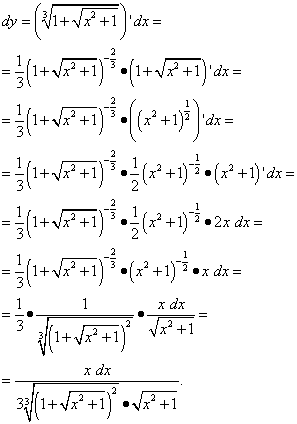 Производная корня равна